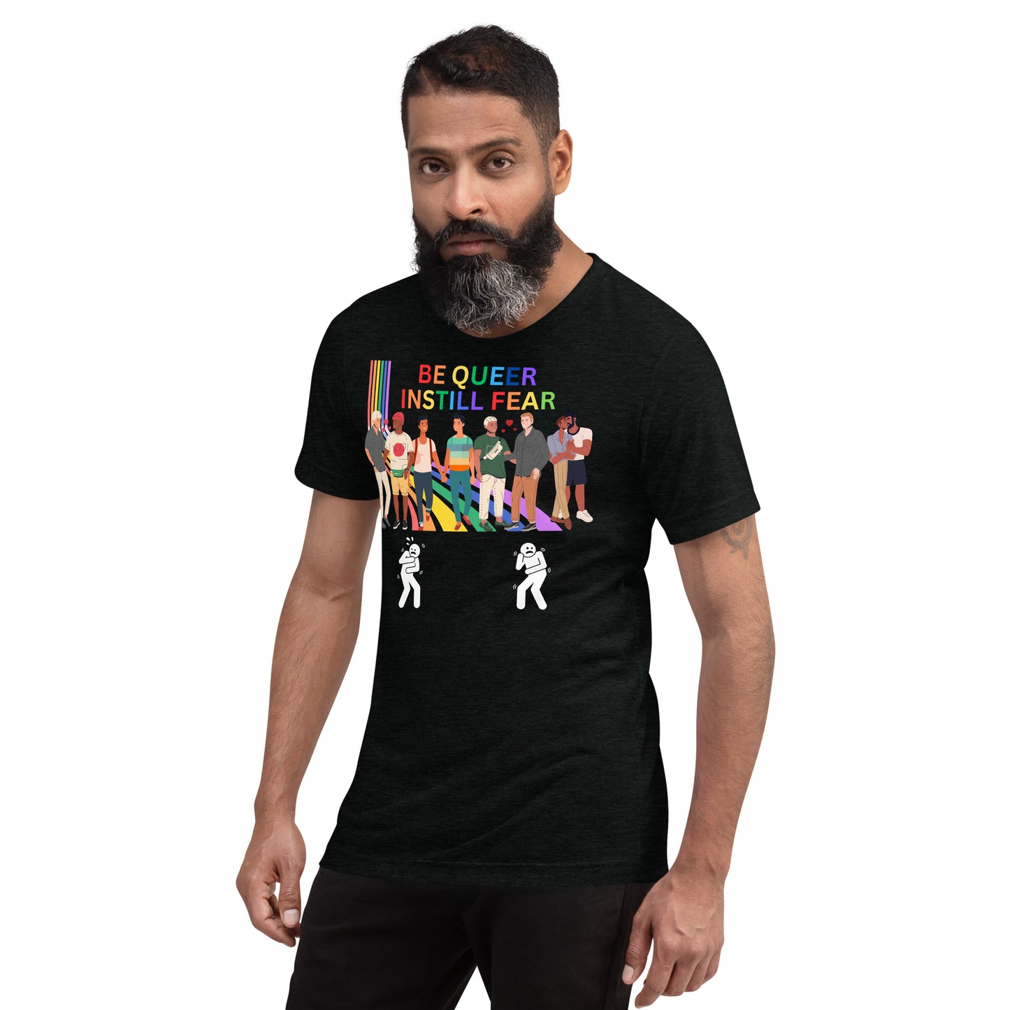 Be Queer Instill Fear - Short sleeve t-shirt